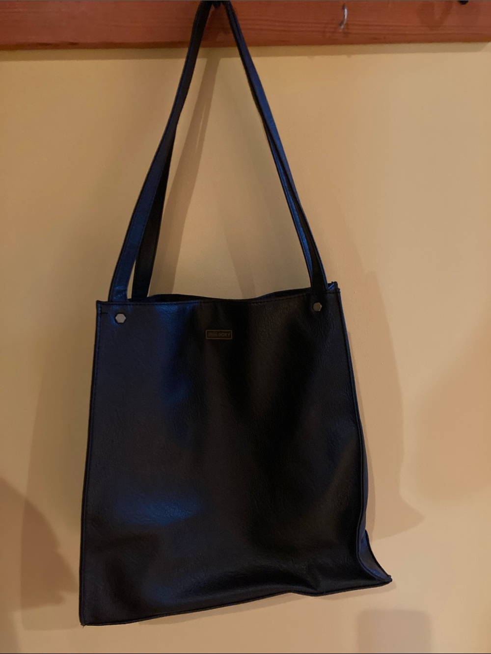 Aldo Black Faux-Leather Shoulder Tote